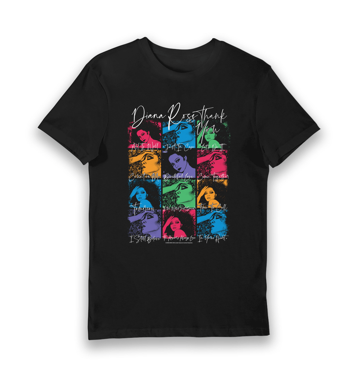 Black Printed T-shirt Front