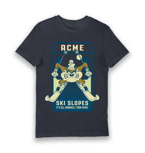 Navy Printed T-shirt Front