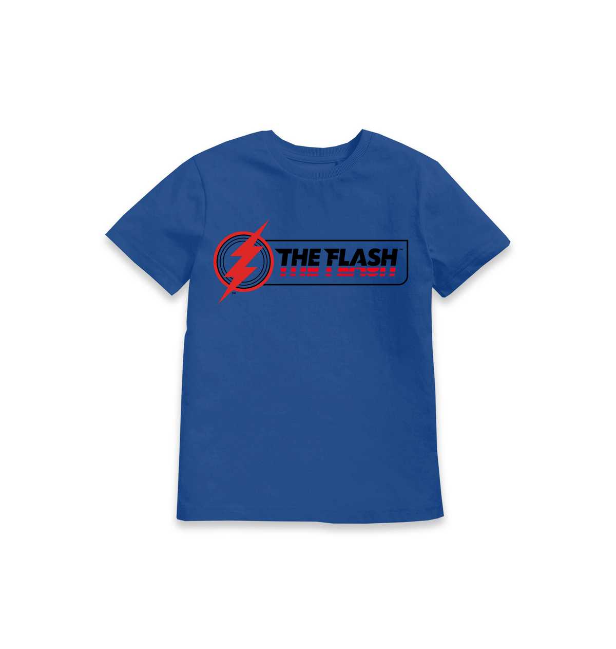 Blue Printed Kids T-Shirt Front