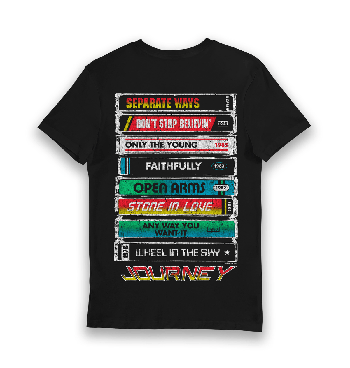 Black Printed T-shirt Back