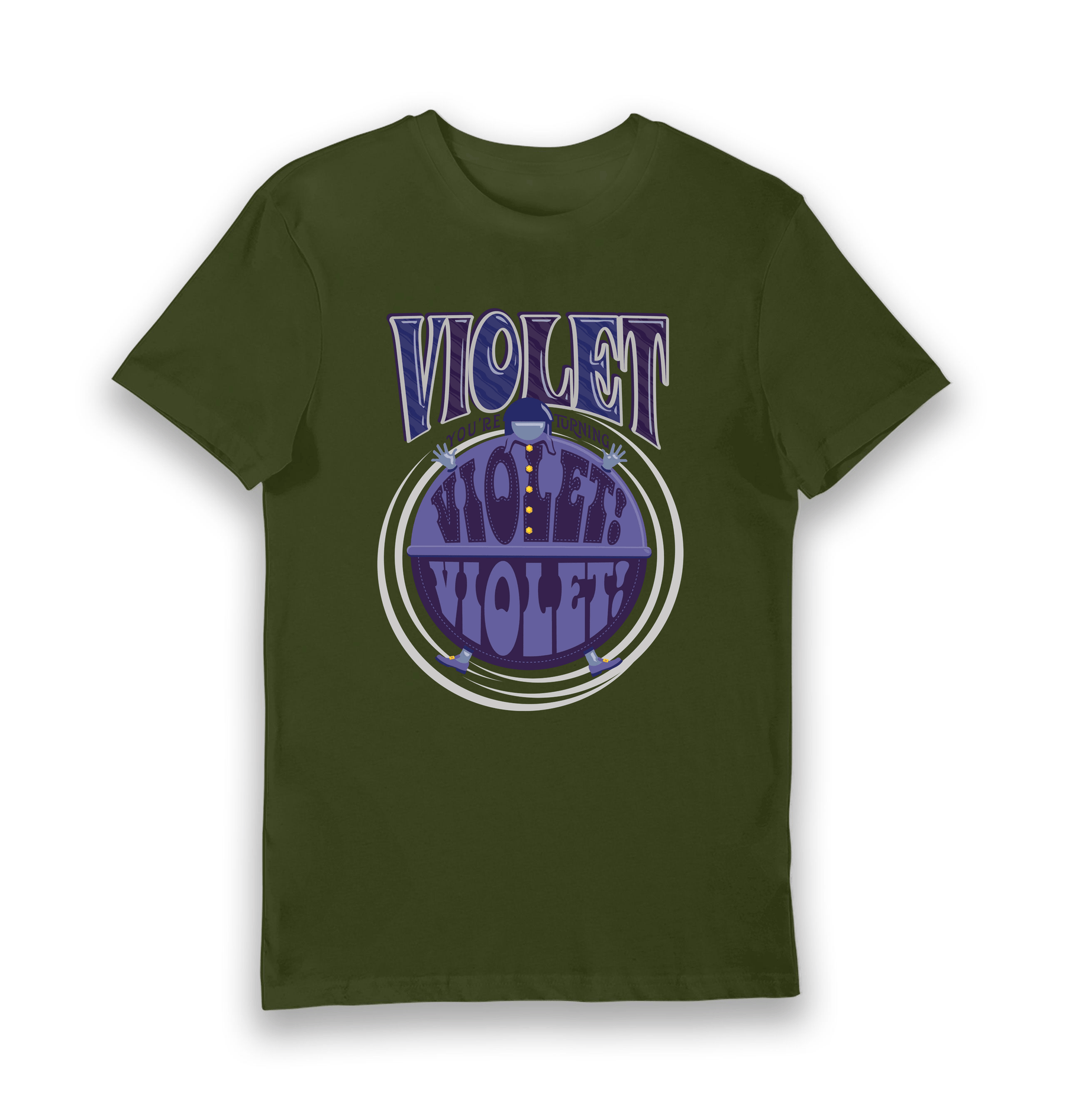 Forest Green Printed T-shirt Front