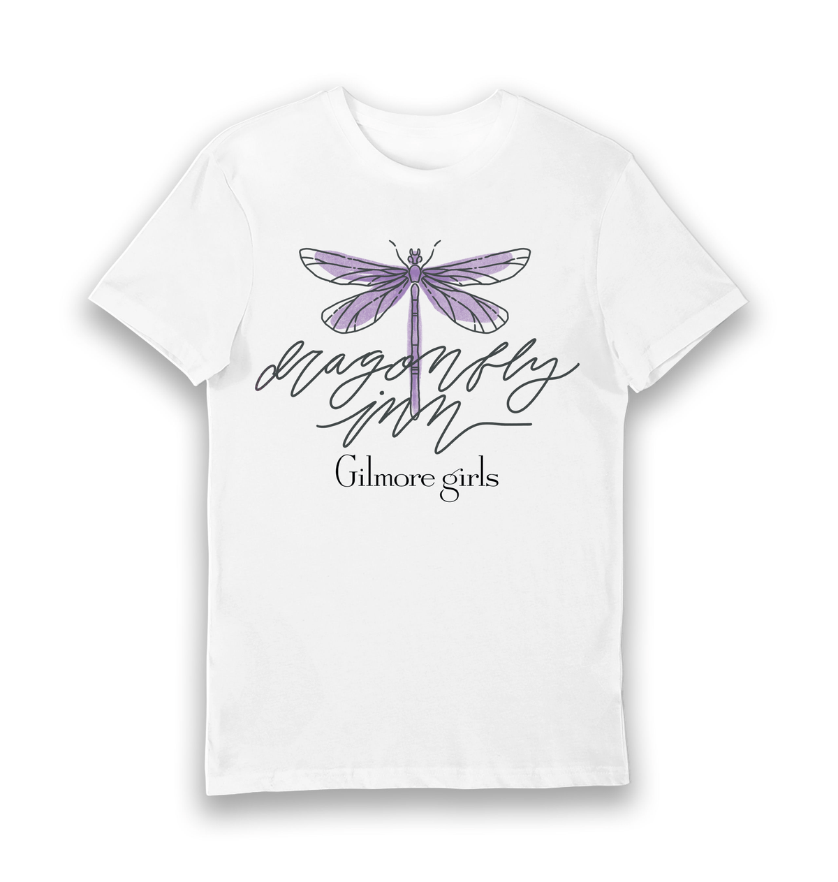 White Printed T-shirt Front