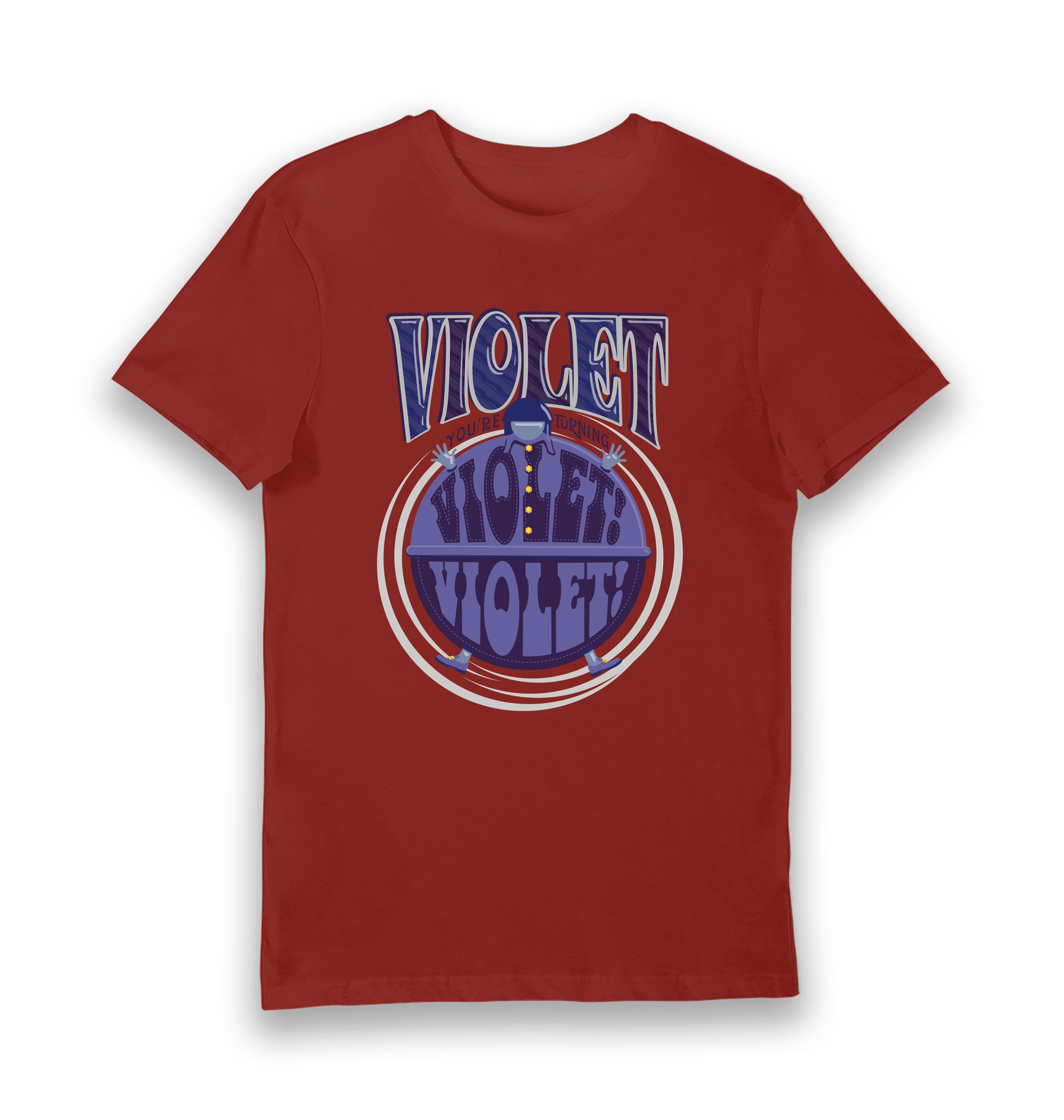 Brick Red Printed T-shirt Front