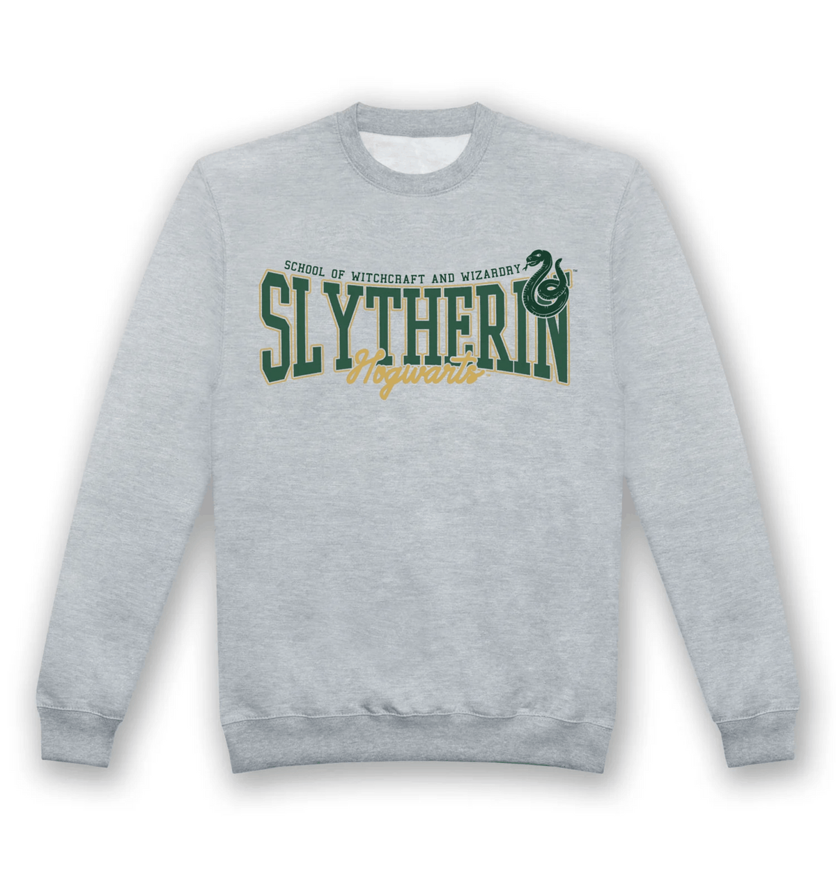 Grey Printed Sweater Front