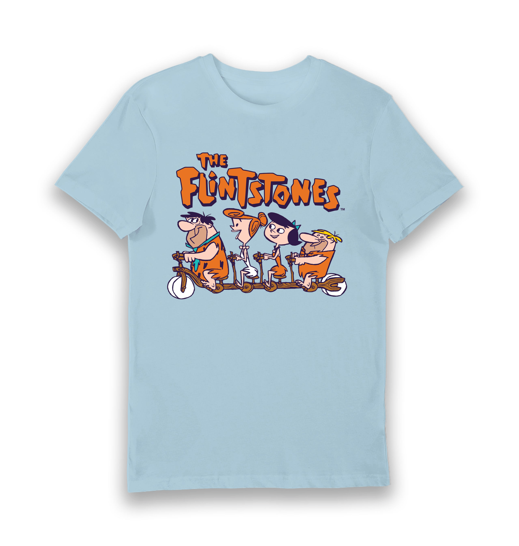 Light Blue Printed T-shirt Front