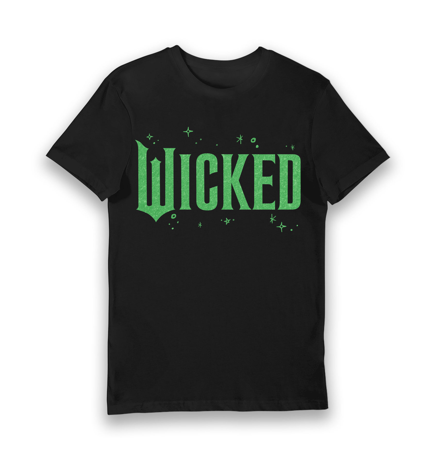 Black Printed T-shirt Front