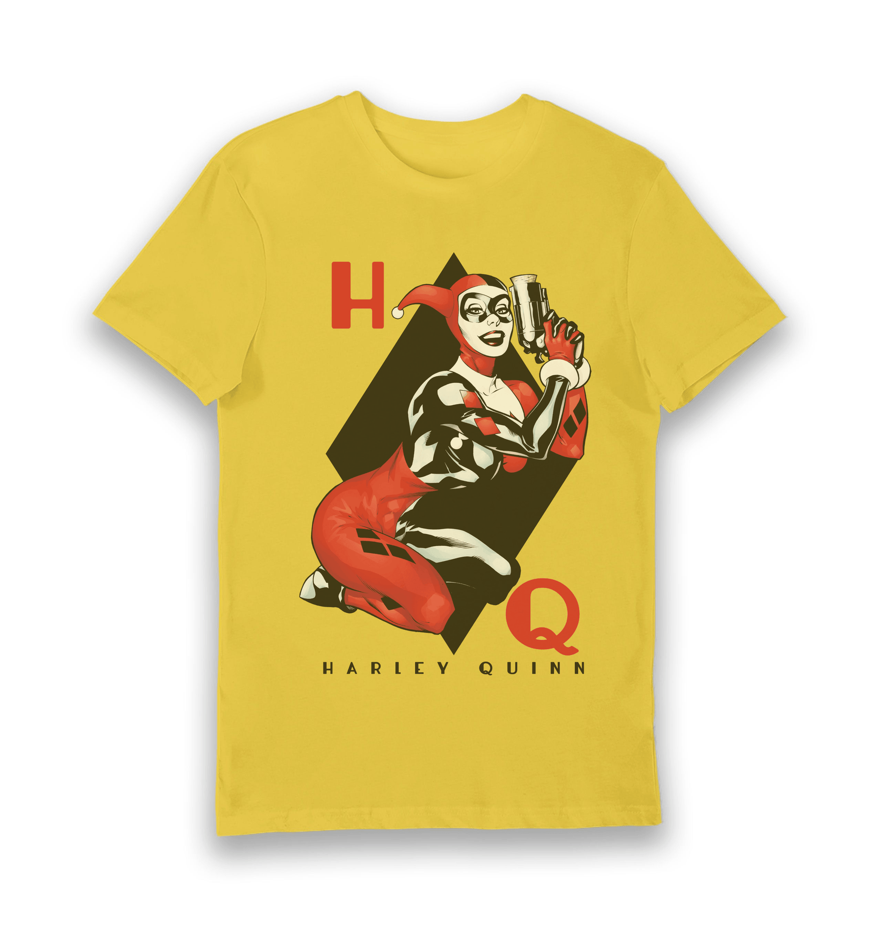Yellow Printed T-shirt Front
