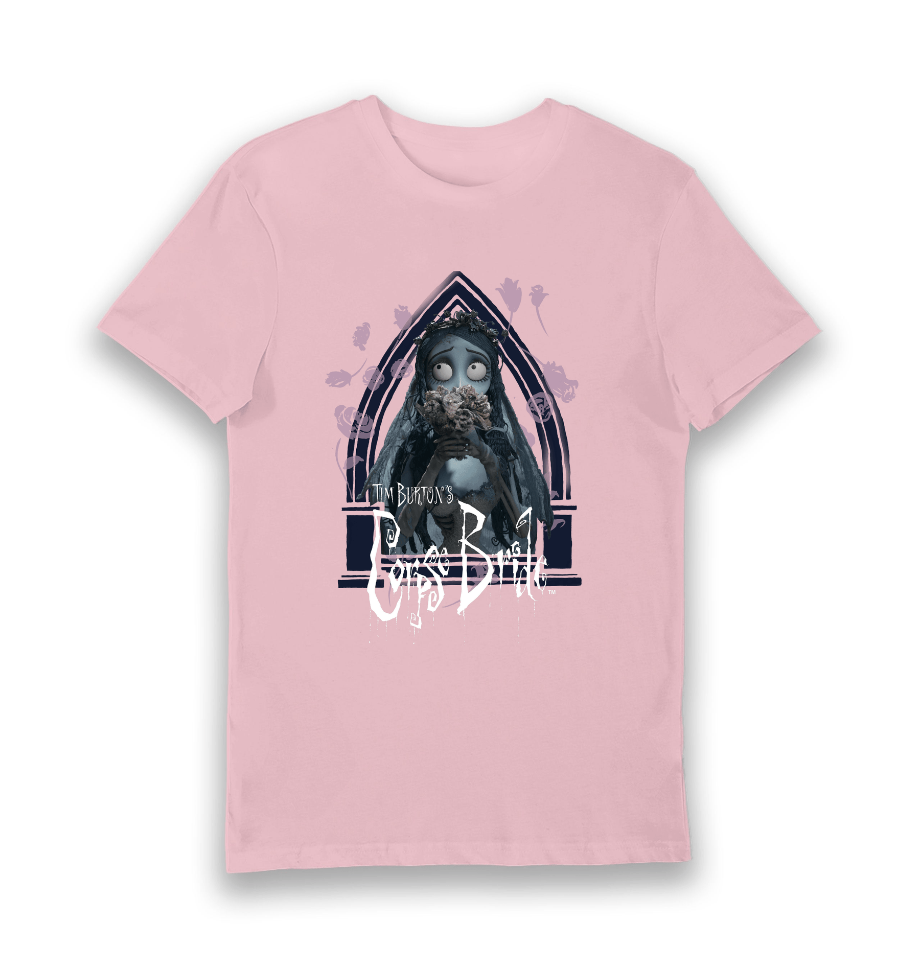 Pink Printed T-shirt Front