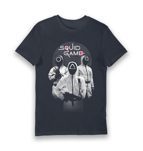 Navy Printed T-shirt Front