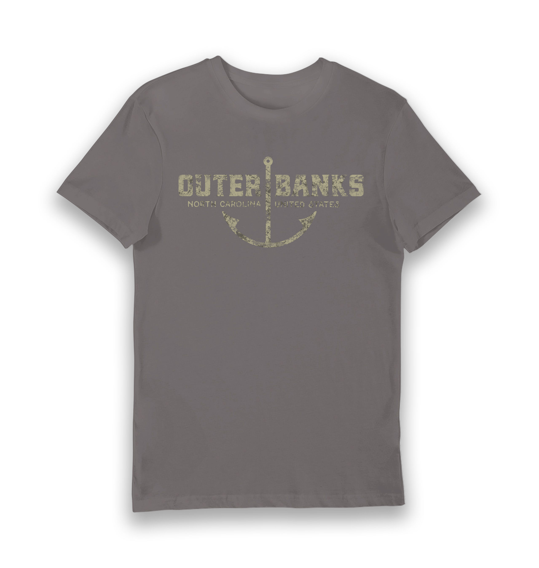 Charcoal Printed T-shirt Front