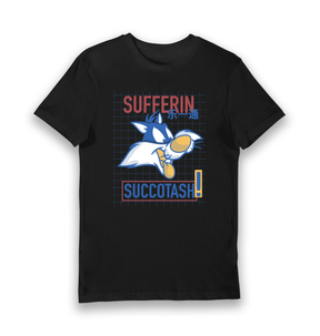 Black Printed T-shirt Front