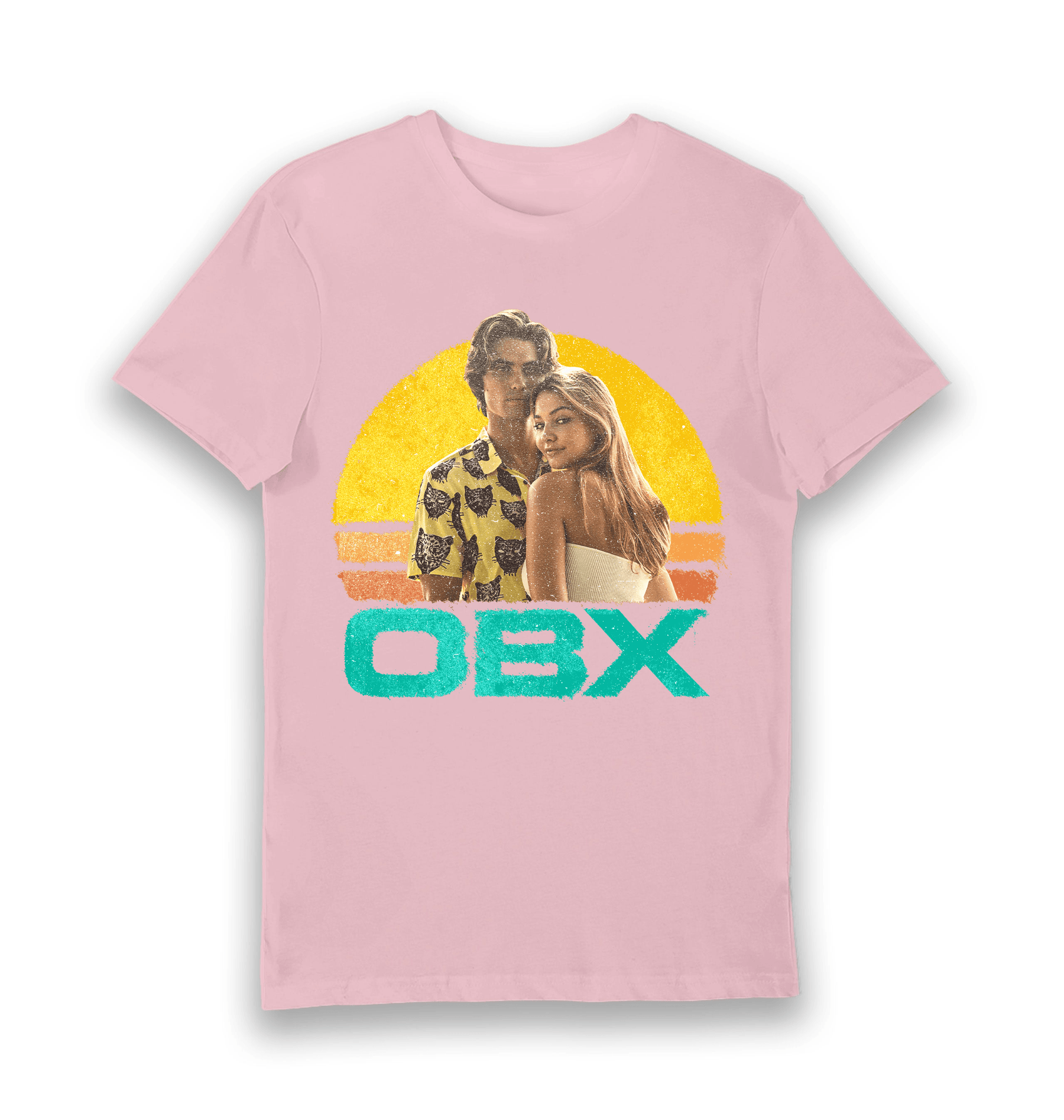 Pink Printed T-shirt Front