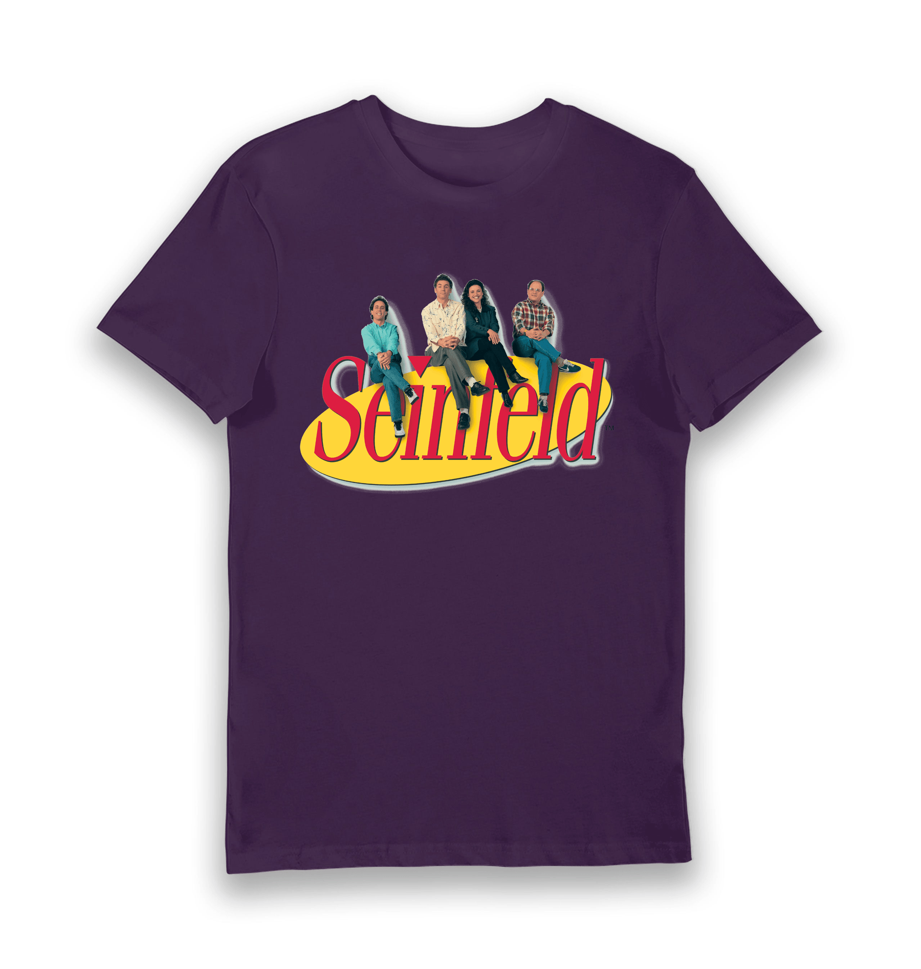 Purple Printed T-shirt Front