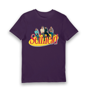 Purple Printed T-shirt Front
