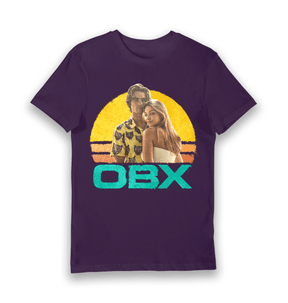 Purple Printed T-shirt Front