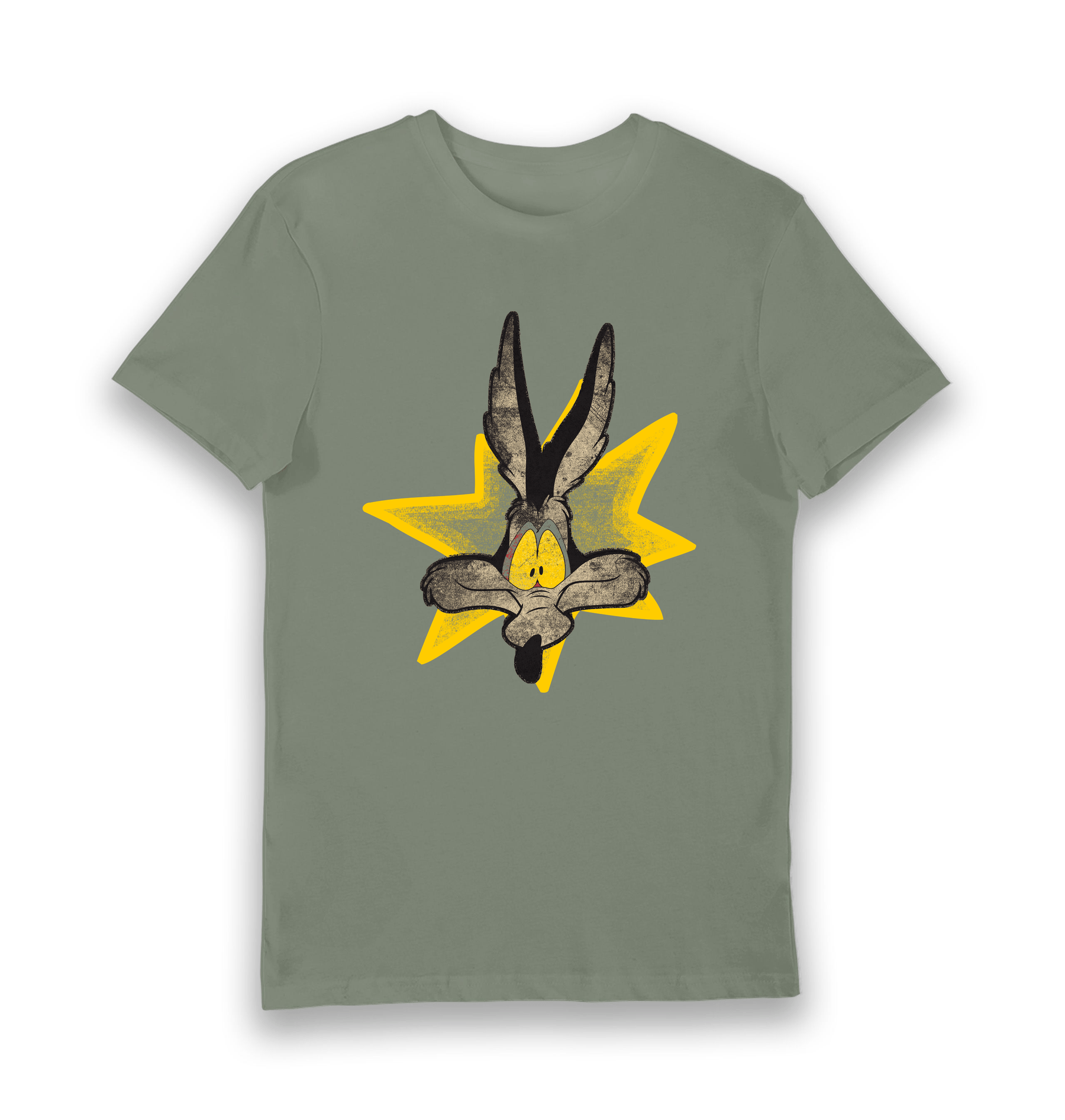 Khaki Printed T-shirt Front