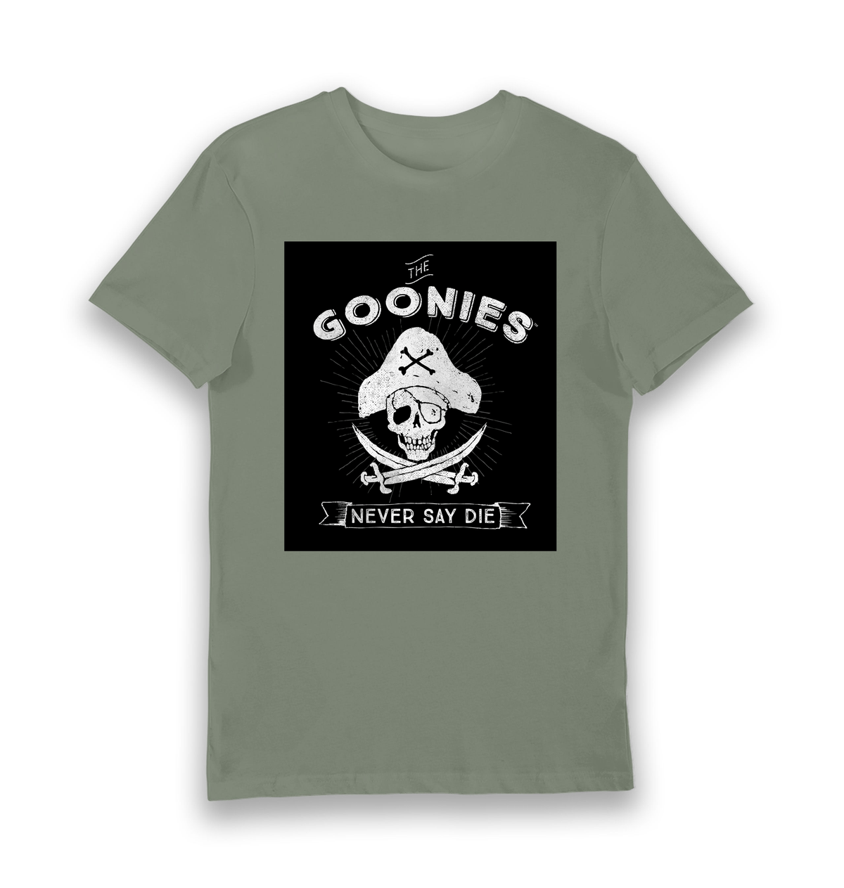 Khaki Printed T-shirt Front