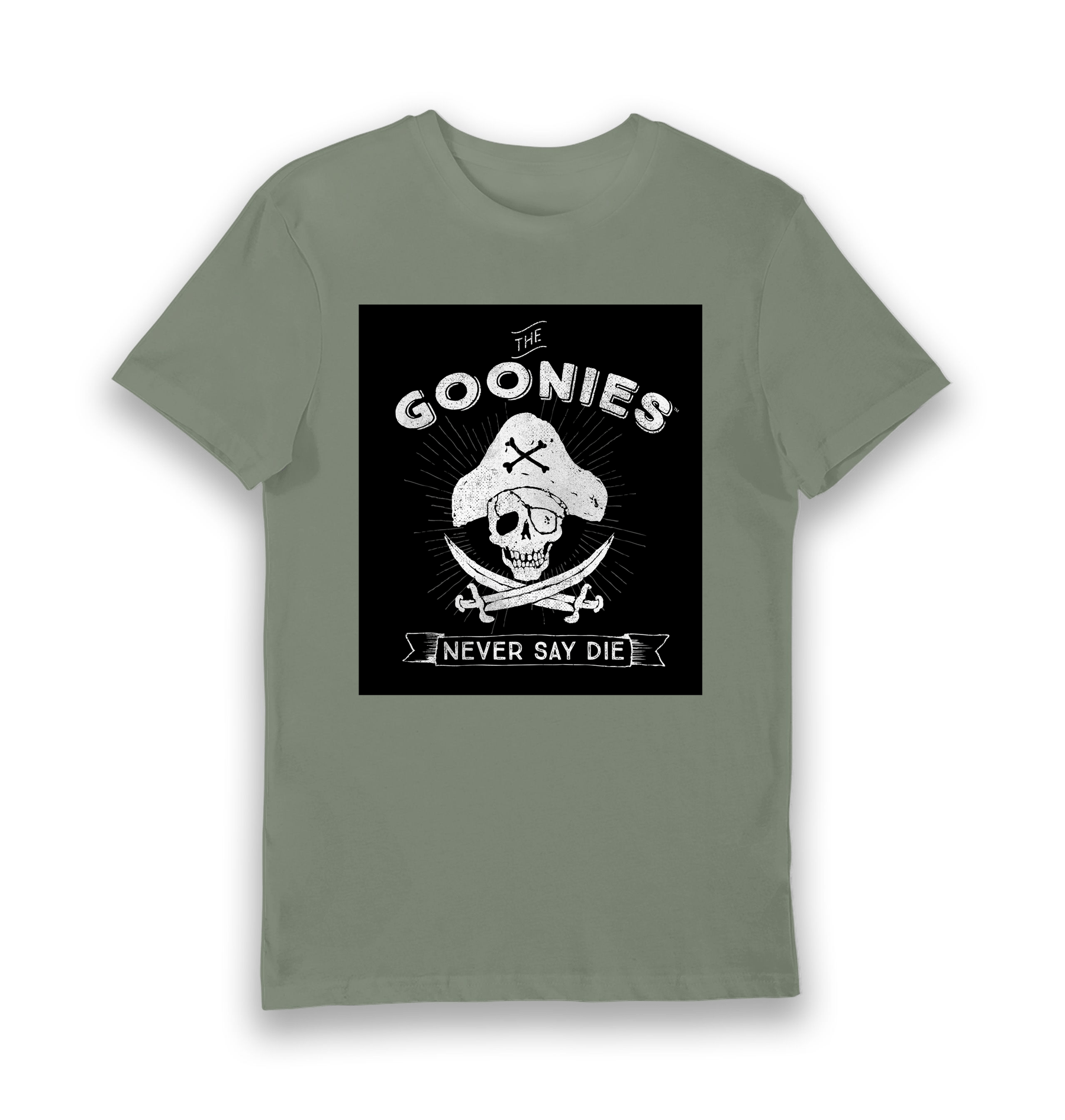 Khaki Printed T-shirt Front