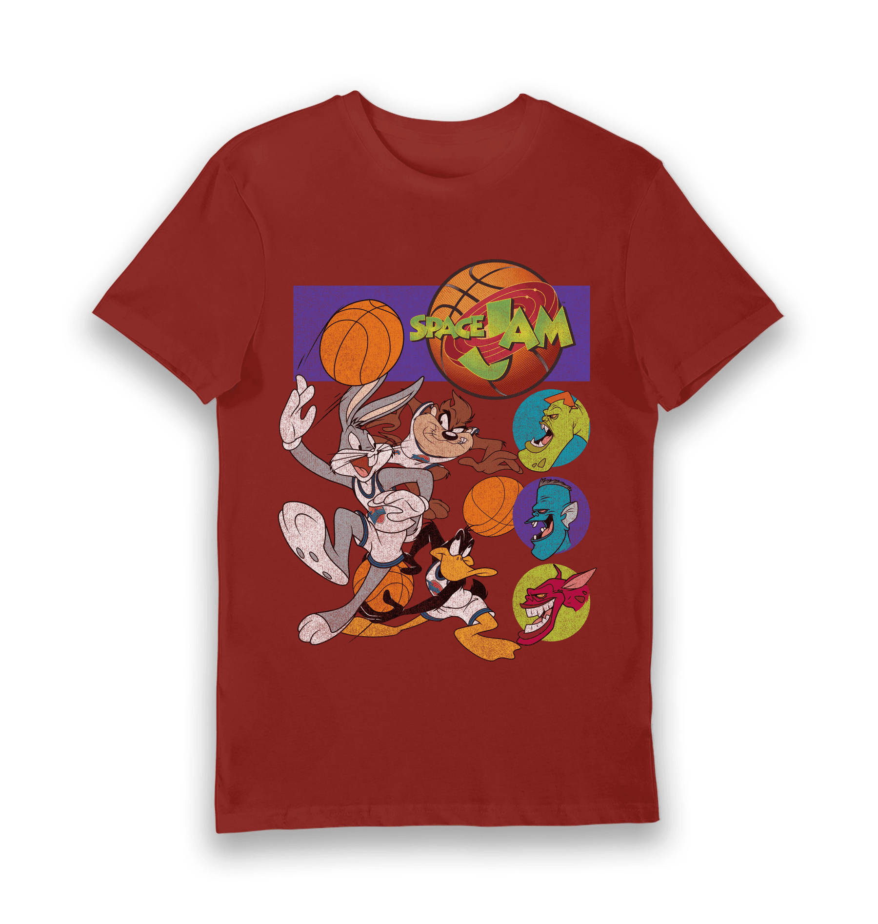 Brick Red Printed T-shirt Front