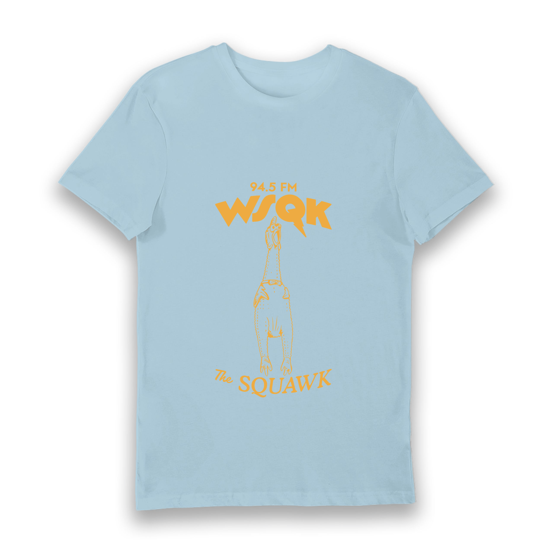 Light Blue Printed T-shirt Front