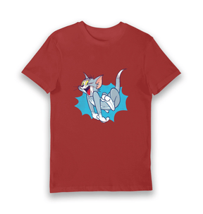 Red Printed T-shirt Front