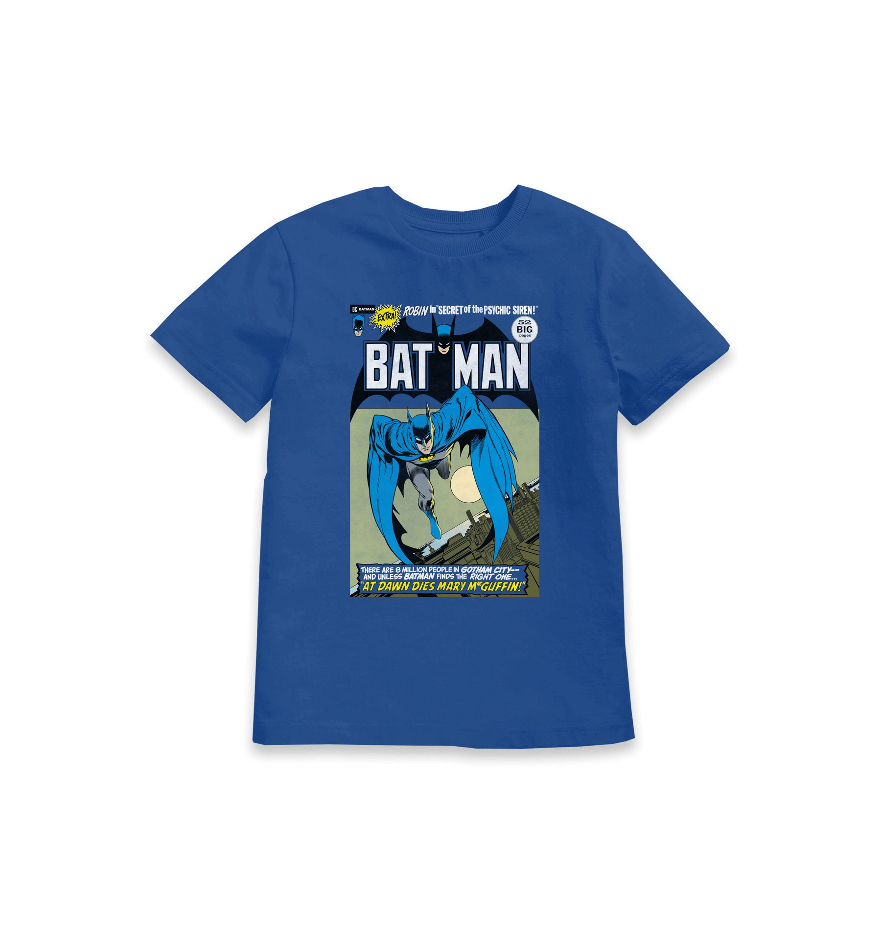 Blue Printed Kids T-Shirt Front