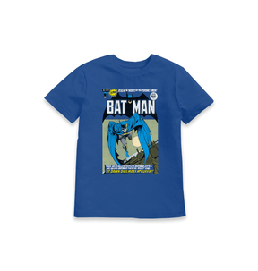 Blue Printed Kids T-Shirt Front