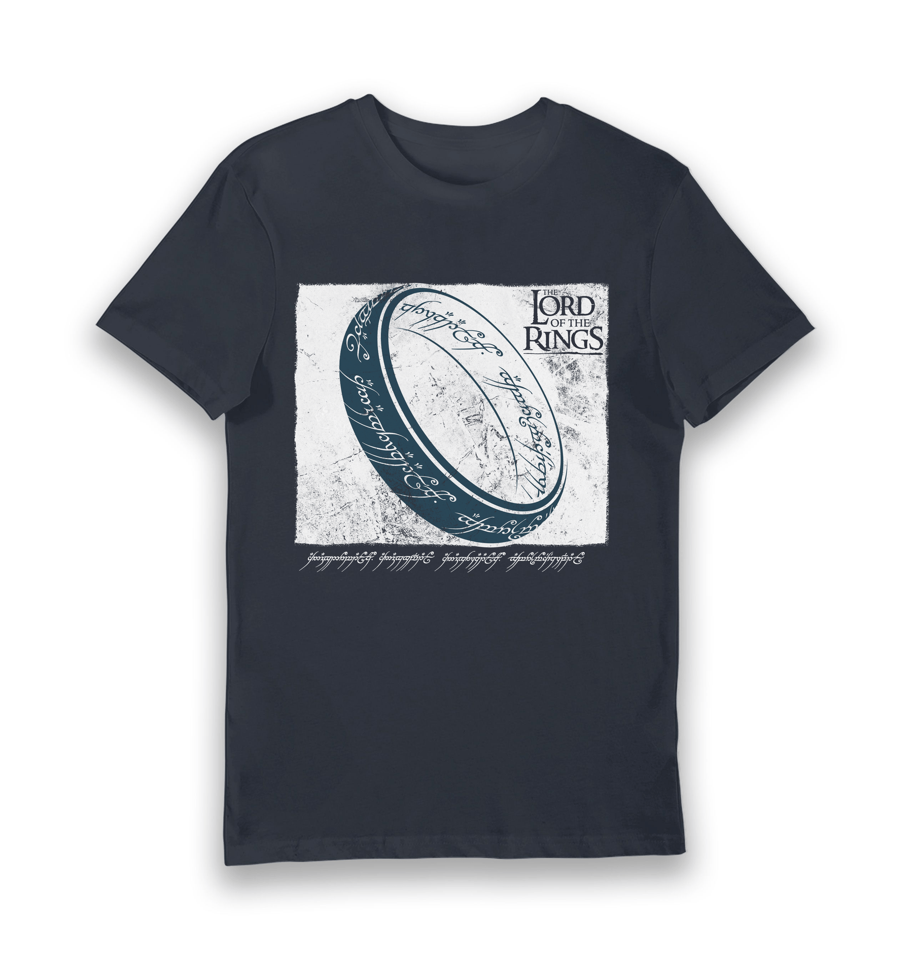 Navy Printed T-shirt Front