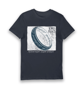Navy Printed T-shirt Front