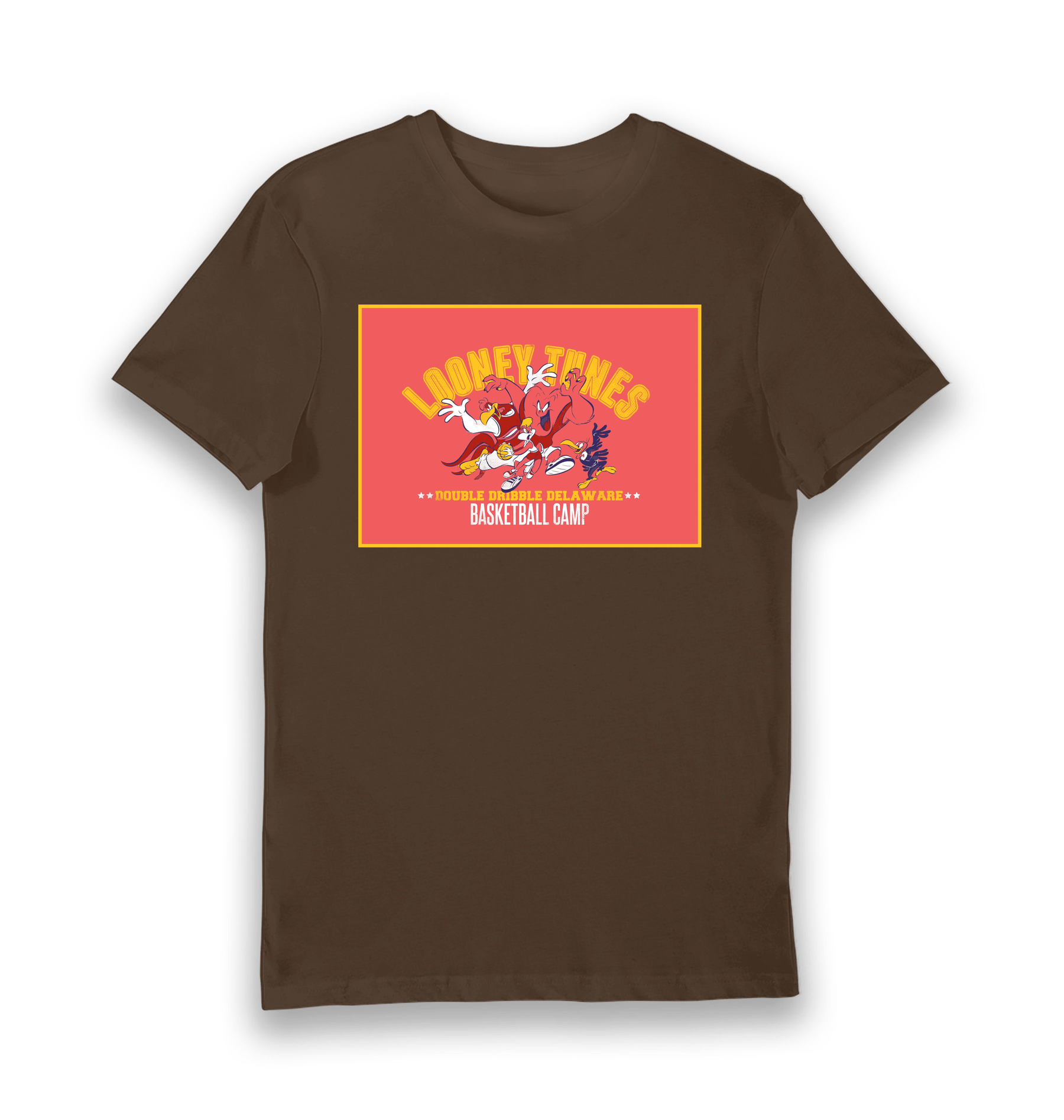 Brown Printed T-shirt Front