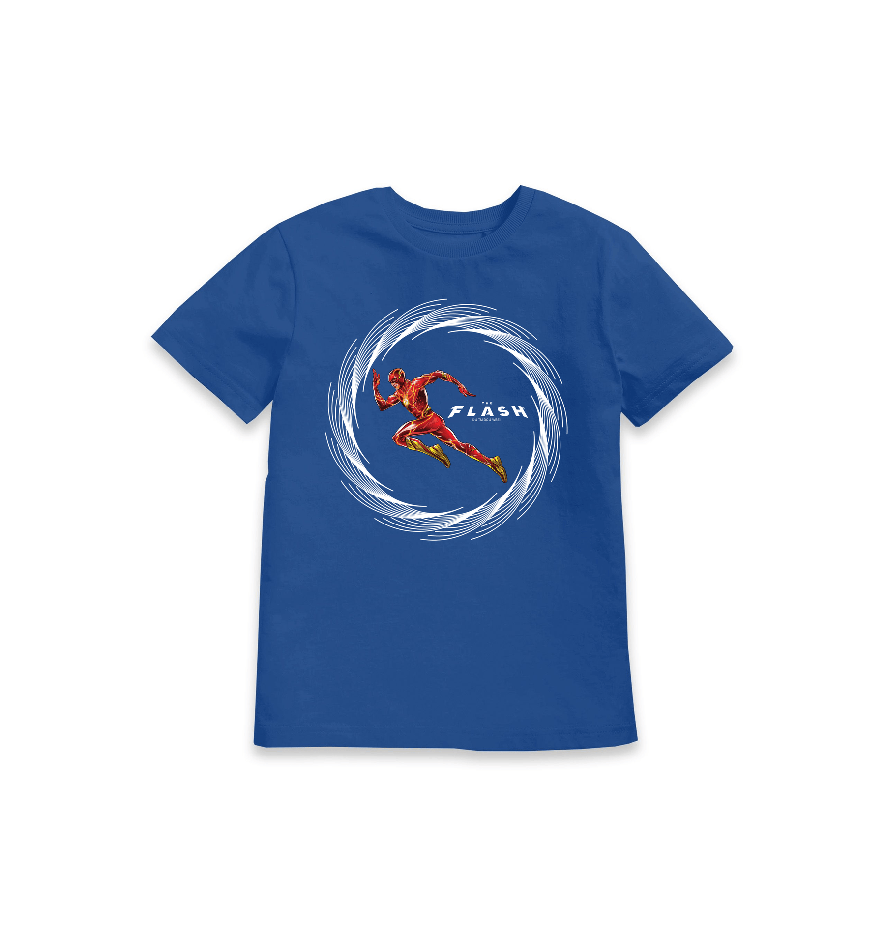Blue Printed Kids T-Shirt Front