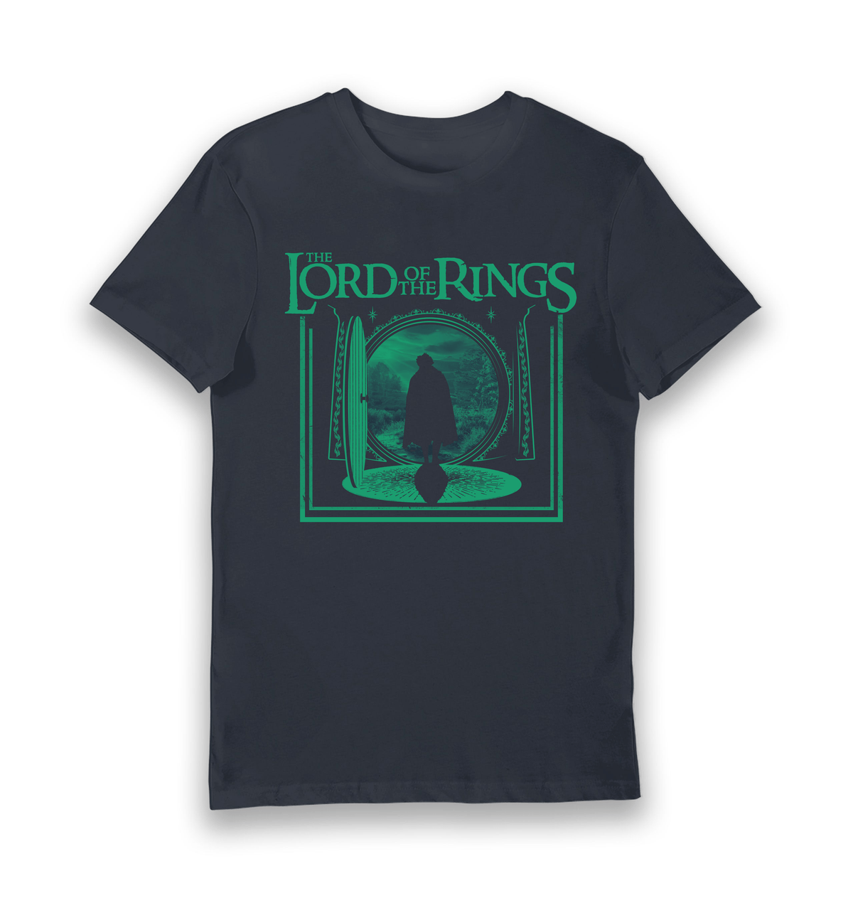 Navy Printed T-shirt Front