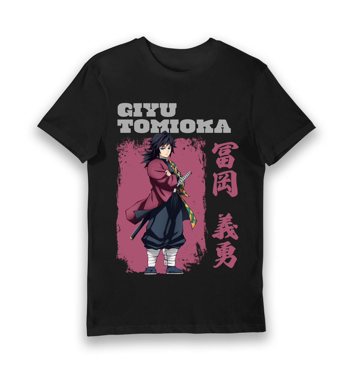 Black Printed T-shirt Front