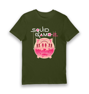 Forest Green Printed T-shirt Front