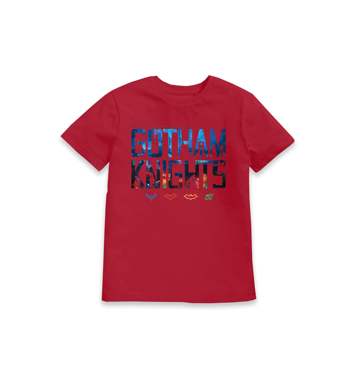 Red Printed Kids T-Shirt Front
