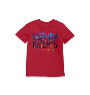 Red Printed Kids T-Shirt Front