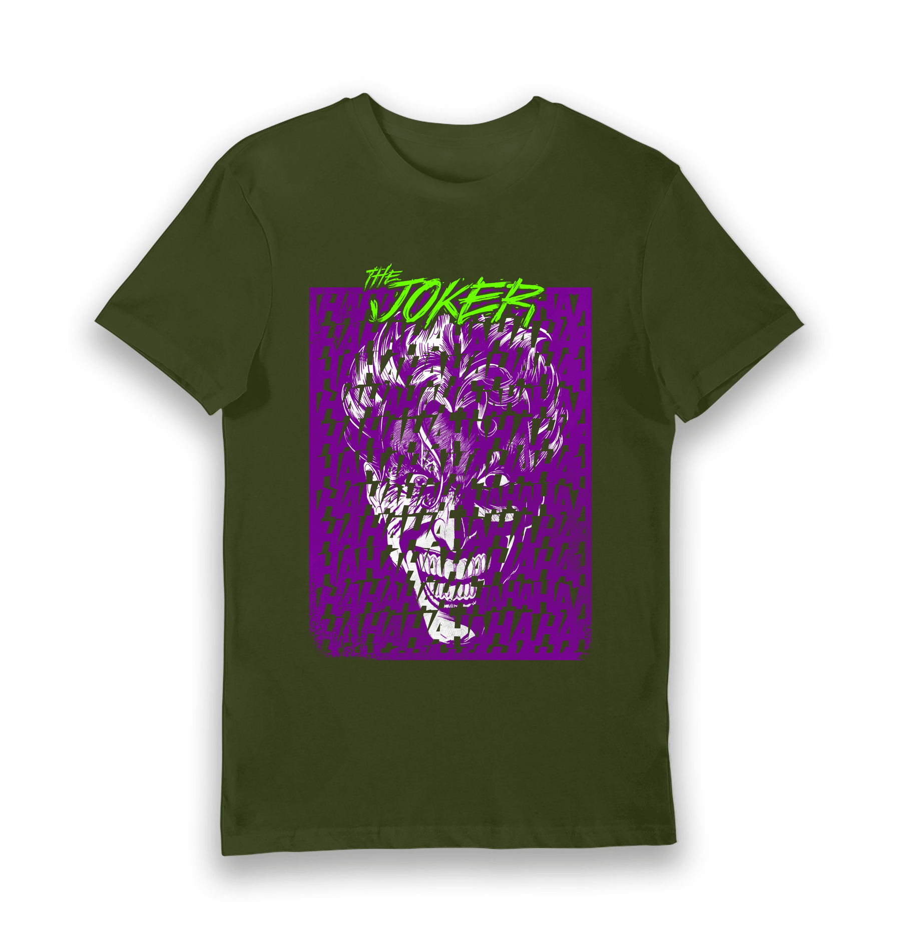 Forest Green Printed T-shirt Front