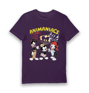 Purple Printed T-shirt Front