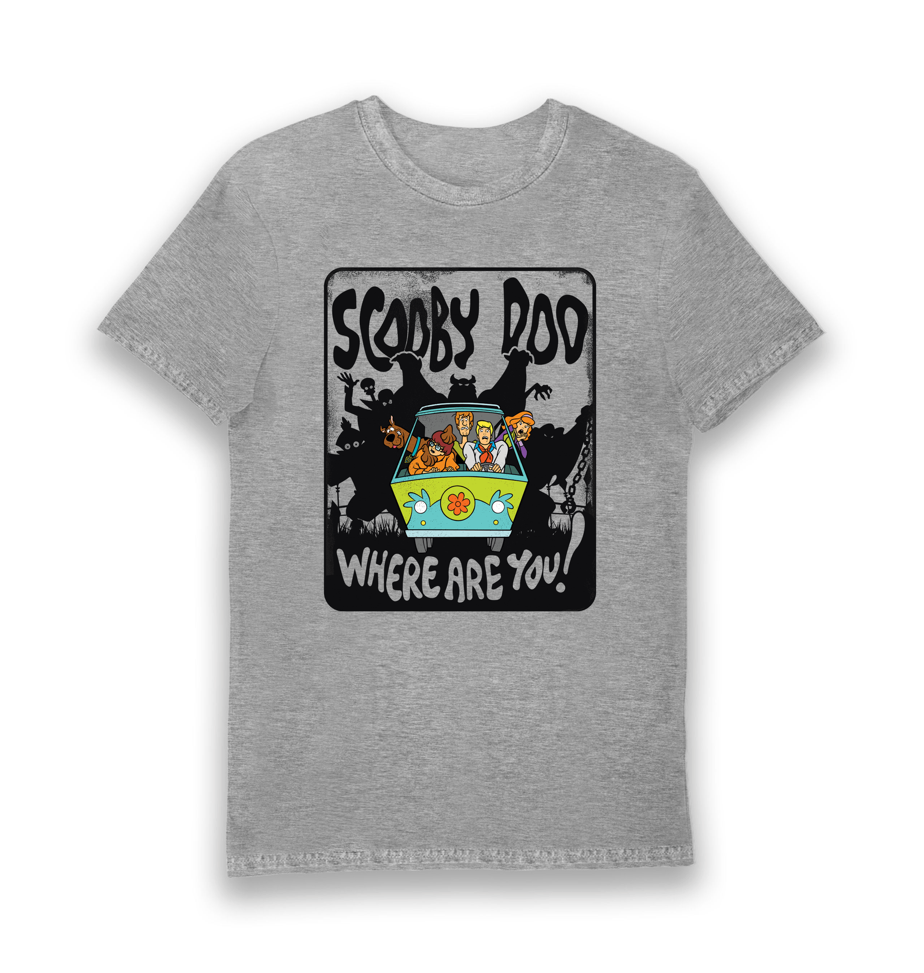 Sports Grey Printed T-shirt Front