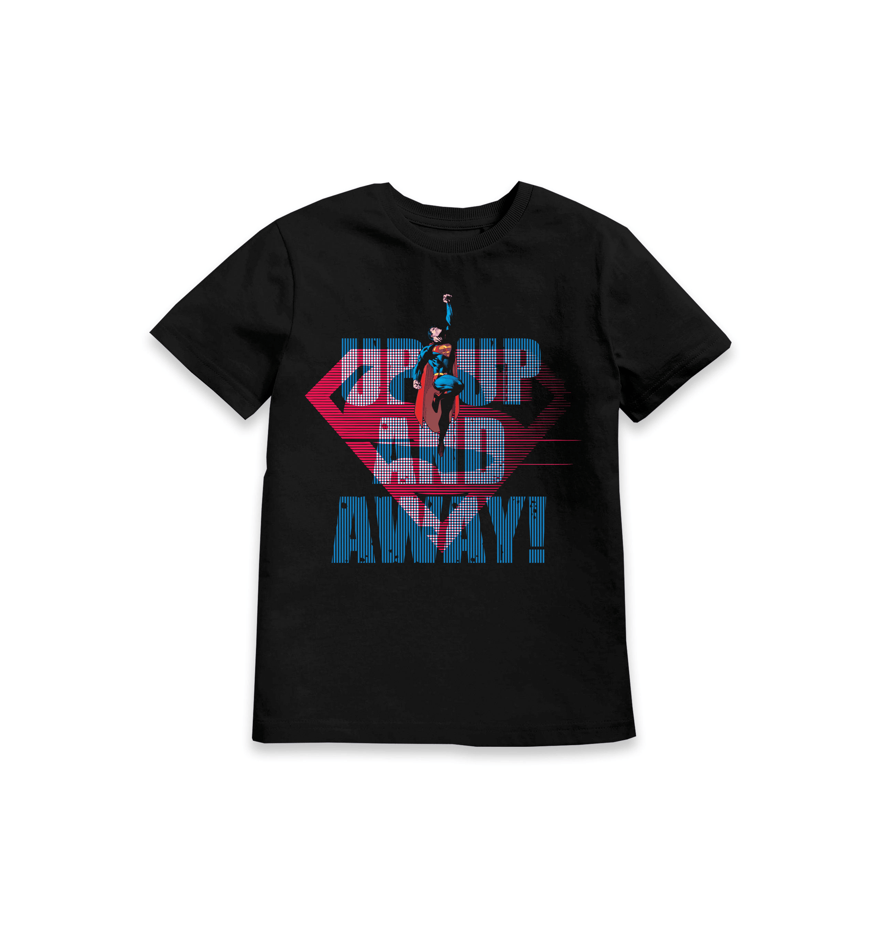 Black Printed Kids T-Shirt Front