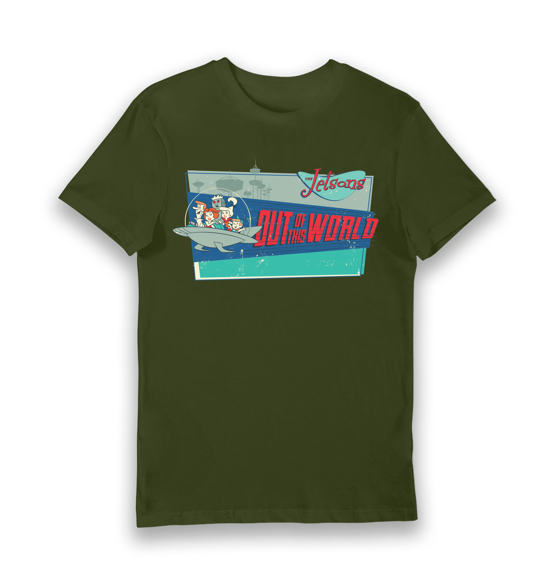 Forest Green Printed T-shirt Front