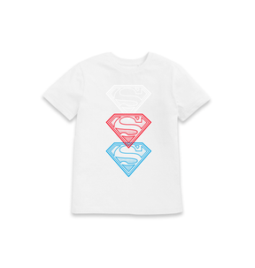 White Printed Kids T-Shirt Front