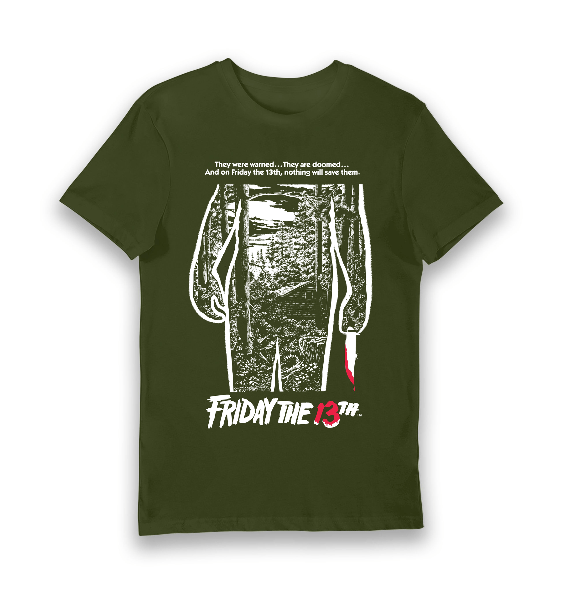 Forest Green Printed T-shirt Front