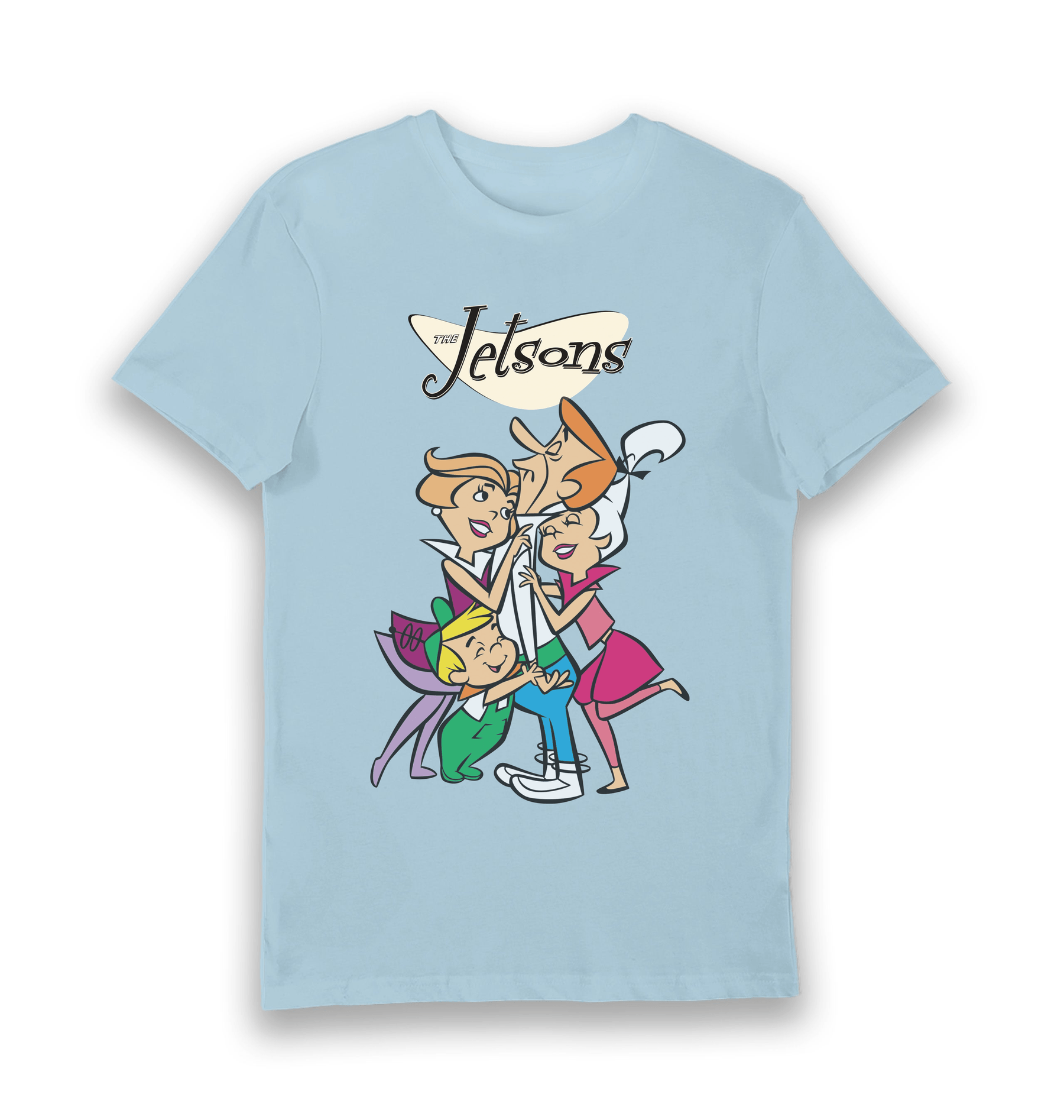 Light Blue Printed T-shirt Front