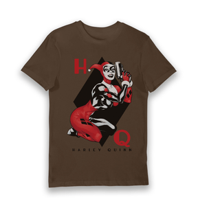 Brown Printed T-shirt Front