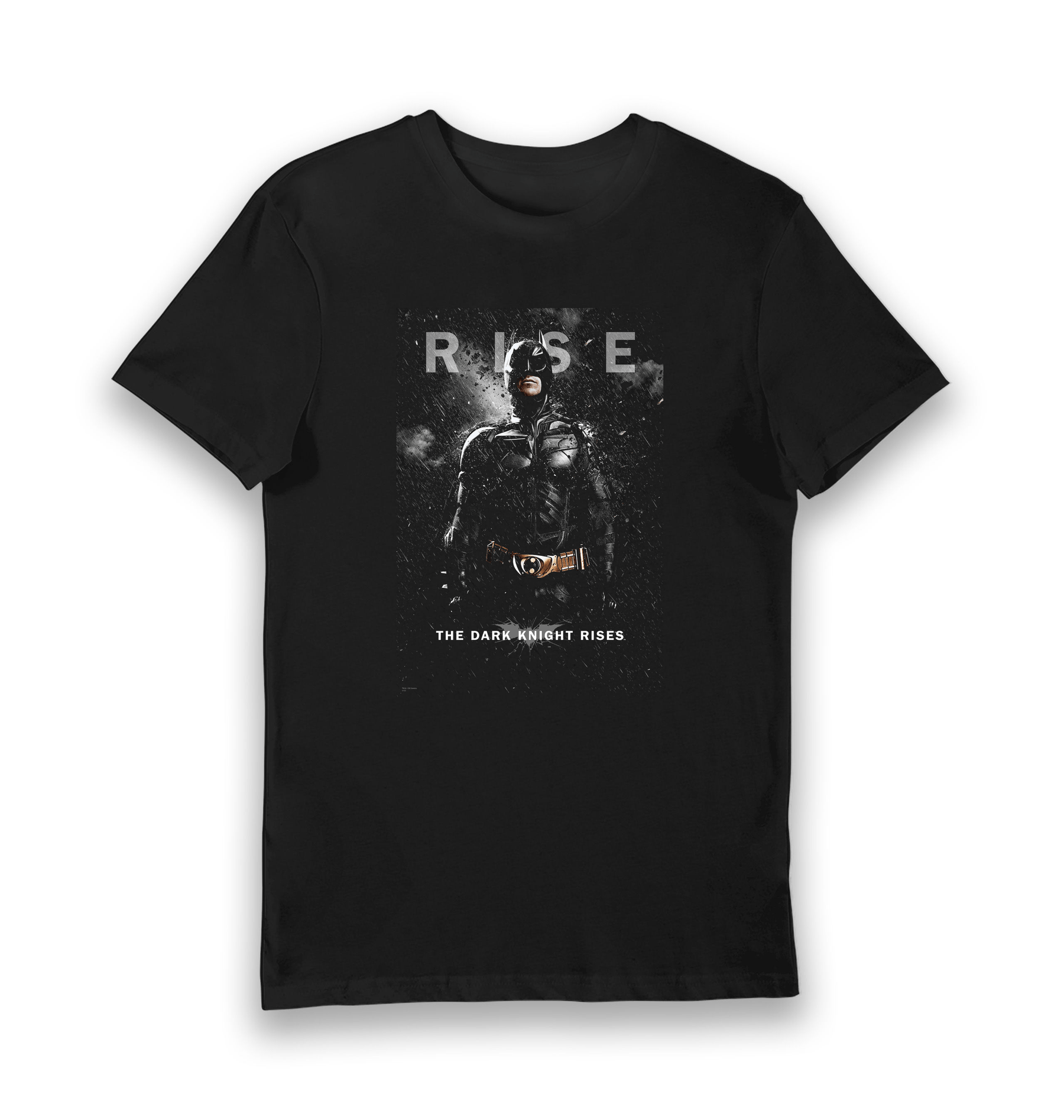 Black Printed T-shirt Front