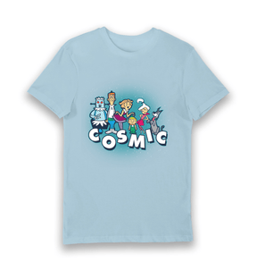 Light Blue Printed T-shirt Front