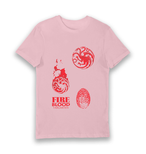 Pink Printed T-shirt Front