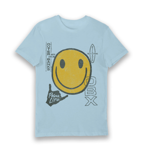Light Blue Printed T-shirt Front