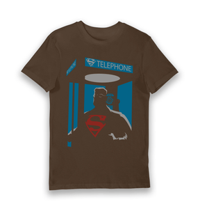 Brown Printed T-shirt Front
